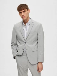 JDY Sakko Elegante Anzugjacke Herren Blazer Slim Fit Grau/Hellgrau