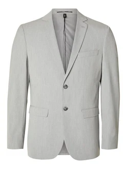 JDY Sakko Elegante Anzugjacke Herren Blazer Slim Fit Grau/Hellgrau