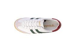 Gola Torpedo Leather Schnürschuh Sneaker weiß/grün/rot (G 45, F)