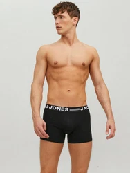 Jack & Jones Unterhemd Sense Trunks 3-Pack 3612 Schwarz/Rot/Grau/Dunkelrot/Dunkelgrau