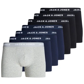 Jack & Jones Unterhemd Sense Trunks 3-Pack 3612 Dunkelblau/Blau/Dunkelgrau