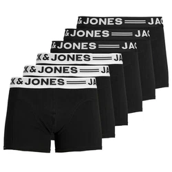 Jack & Jones Unterhemd Sense Trunks 3-Pack 3612 Schwarz/Grau