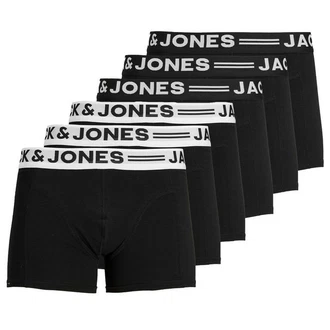 Jack & Jones Unterhemd Sense Trunks 3-Pack 3612 Schwarz/Grau
