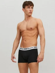 Jack & Jones Unterhemd Sense Trunks 3-Pack 3612 Schwarz/Beige/Grau/Dunkelgrün