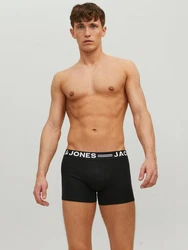 Jack & Jones Unterhemd Sense Trunks 3-Pack 3612 Schwarz/Dunkelgrün