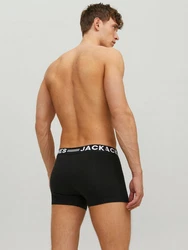 Jack & Jones Unterhemd Sense Trunks 3-Pack 3612 Schwarz/Dunkelgrün