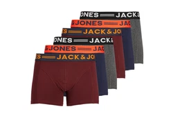 Jack & Jones Unterhemd Sense Trunks 3-Pack 3612 Rot/Dunkelrot/Lila/Orange