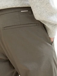 TOM TAILOR Chinohose Khaki/Beige/Weiß