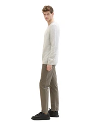 TOM TAILOR Chinohose Khaki/Beige/Weiß