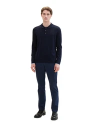 TOM TAILOR Chinohose Dunkelblau/Blau