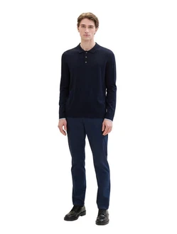 TOM TAILOR Chinohose Dunkelblau/Blau
