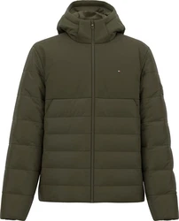 Tommy Hilfiger Steppjacke CL MIXED MEDIA HOODED JACKET Dunkelgrün