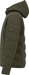 Tommy Hilfiger Steppjacke CL MIXED MEDIA HOODED JACKET Dunkelgrün