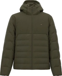 Tommy Hilfiger Steppjacke CL MIXED MEDIA HOODED JACKET Dunkelgrün