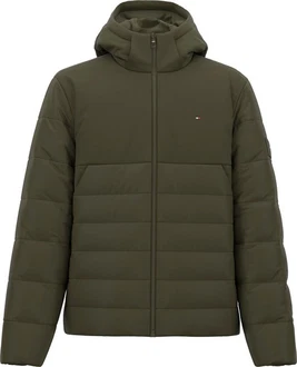 Tommy Hilfiger Steppjacke CL MIXED MEDIA HOODED JACKET Dunkelgrün