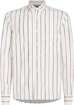 Tommy Hilfiger Langarmhemd HILFIGER DOUBLE STP RF SHIRT Weiß/Rosa