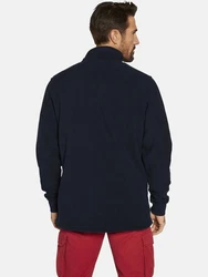 Jan Vanderstorm Fleecepullover SIETSE Dunkelblau/Hellblau/Rot