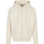 URBAN CLASSICS Sweatshirt Zip Hoody Beige/Khaki