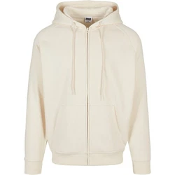 URBAN CLASSICS Sweatshirt Zip Hoody Beige/Khaki