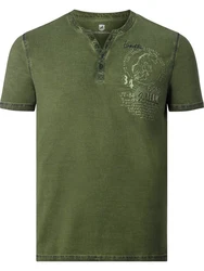 Jan Vanderstorm T-Shirt GODBERT Dunkelgrün/Grün