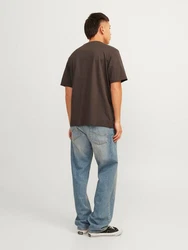 Jack & Jones T-Shirt JJEORGANIC BASIC TEE SS O-NECK (1-tlg) dunkelbraun