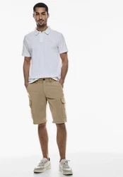STREET ONE MEN Cargohose Shorts Khaki/Braun/Beige
