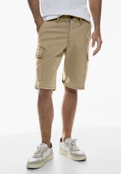 STREET ONE MEN Cargohose Shorts Khaki/Braun/Beige
