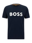BOSS ORANGE T-Shirt Thinking 1 Dunkelblau/Braun/Gold/Rosa