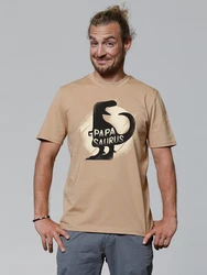 wat? Apparel T-Shirt Papasaurus Braun