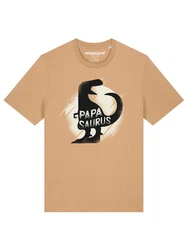 wat? Apparel T-Shirt Papasaurus Braun