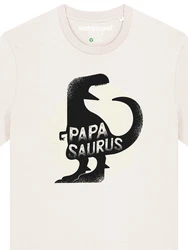 wat? Apparel T-Shirt Papasaurus Braun/Creme/Gelb/Lila/Weiß