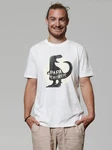 wat? Apparel T-Shirt Papasaurus Braun/Creme/Gelb/Lila/Weiß