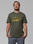 wat? Apparel T-Shirt Gnome Footprint Dunkelgrün/Grün