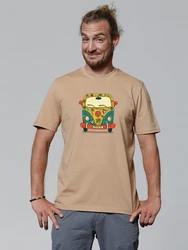 wat? Apparel T-Shirt Hippies Bus Beige/Khaki/Braun