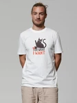 wat? Apparel T-Shirt Cat Weiß/Dunkelrot