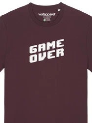 wat? Apparel T-Shirt Game Over Gelb/Dunkelrot/Grün/Lila/Dunkelbraun