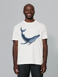 wat? Apparel T-Shirt Wal Weiß/Creme/Hellblau/Blau