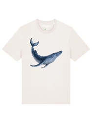 wat? Apparel T-Shirt Wal Weiß/Creme/Hellblau/Blau