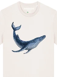 wat? Apparel T-Shirt Wal Weiß/Creme/Hellblau/Blau