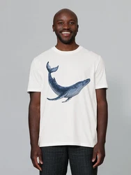 wat? Apparel T-Shirt Wal Weiß/Creme/Hellblau/Blau