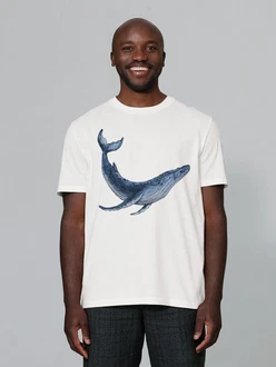 wat? Apparel T-Shirt Wal Weiß/Creme/Hellblau/Blau wat? Apparel T-Shirt Wal Weiß/Creme/Hellblau/Blau