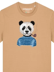 wat? Apparel T-Shirt Panda Beige/Braun/Khaki