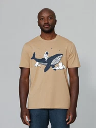 wat? Apparel T-Shirt Spacewhale Beige/Schwarz/Braun/Dunkelblau/Khaki