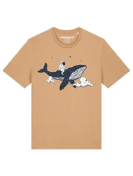 wat? Apparel T-Shirt Spacewhale Beige/Schwarz/Braun/Dunkelblau/Khaki