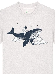 wat? Apparel T-Shirt Spacewhale Grau/Schwarz/Weiß/Blau/Dunkelblau