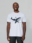 wat? Apparel T-Shirt Spacewhale Grau/Schwarz/Weiß/Blau/Dunkelblau