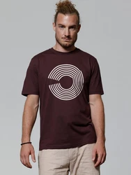 wat? Apparel T-Shirt Abstract Bordeaux/Dunkelrot/Lila