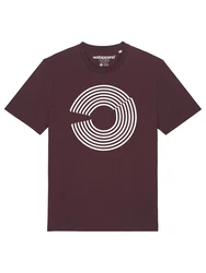 wat? Apparel T-Shirt Abstract Bordeaux/Dunkelrot/Lila