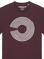 wat? Apparel T-Shirt Abstract Bordeaux/Dunkelrot/Lila