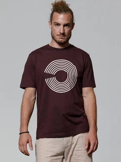 wat? Apparel T-Shirt Abstract Bordeaux/Dunkelrot/Lila wat? Apparel T-Shirt Abstract Bordeaux/Dunkelrot/Lila